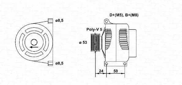 Denso DAN599 Alternator - Thumbnail 2