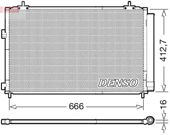 Denso A/c Condenser Toyota | Dcn50059 | Euro Car Parts - Image 1