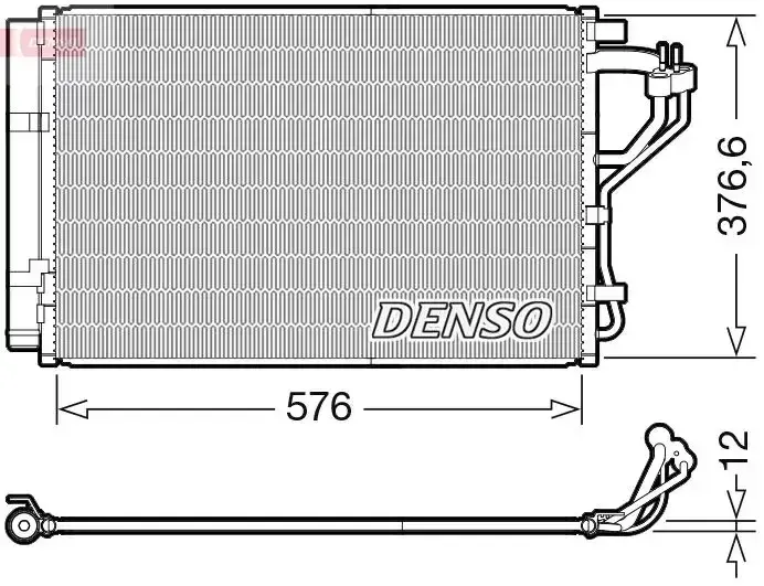 Denso A/c Condenser Hyundai | Dcn41010 | Euro Car Parts - Image 1