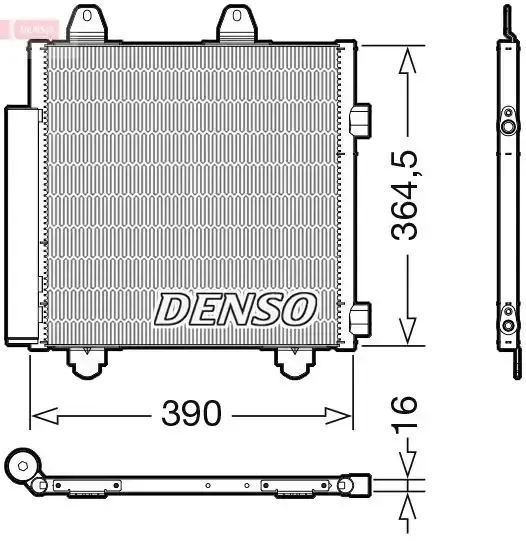 Denso A/c Condenser Toy/peu | Dcn21033 | Euro Car Parts - Image 1