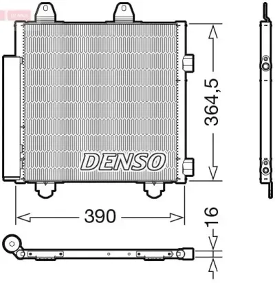 Denso A/c Condenser Toy/peu | Dcn21033 | Euro Car Parts
