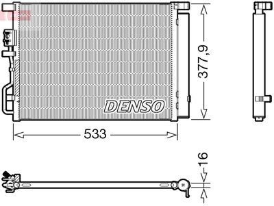 Denso A/c Condenser | Dcn41018 | Euro Car Parts - Thumbnail 2