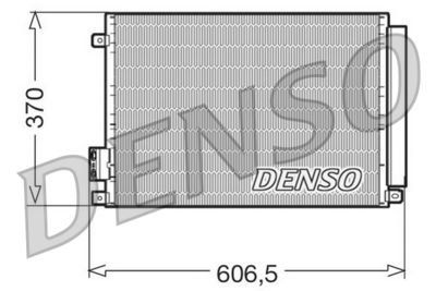 Denso A/c Condenser Fiat 500 10.07 - **with Dryer** | Dcn09045 | Euro Car Parts - Thumbnail 2