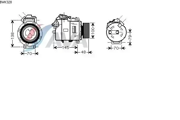 Denso New Ac Comp Bmw 1 Sr E81/87 01.07> 3 E90 10.06> | Dcp05037 | Euro Car Parts