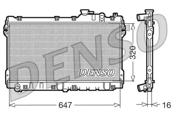 Denso Radiator Mx5/eunos 89- Manual Petrol With / Without A/c | Drm44015 | Euro Car Parts