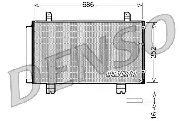 Denso A/c Condenser Lexus Is250 2006- *with Dryer* | Dcn51002 | Euro Car Parts