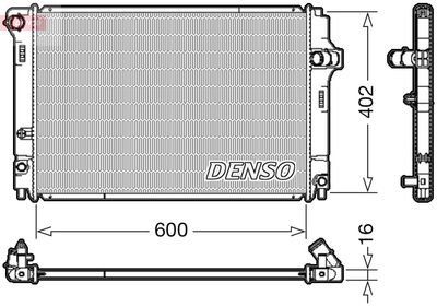Denso Radiator Yaris 1.5 Hybrid 12- Automatic With & Without A/c | Drm50089 | Euro Car Parts - Thumbnail 2