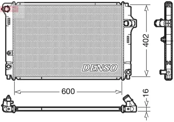 Denso Radiator Yaris 1.5 Hybrid 12- Automatic With & Without A/c | Drm50089 | Euro Car Parts