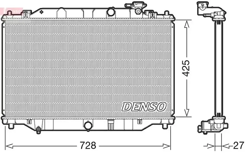 Denso Radiator Mazda Cx-5 2.2 D 12- Manual | Drm44040 | Euro Car Parts - Image 1