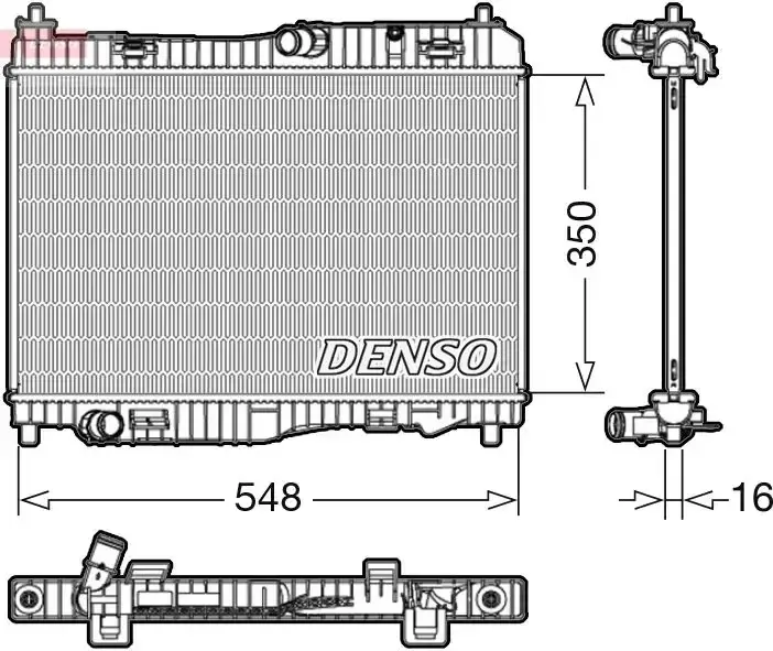 Denso Radiator Fiesta 1.4/1.6 Tdci 09- Manual With & W/out A/c | Drm10006 | Euro Car Parts - Image 1