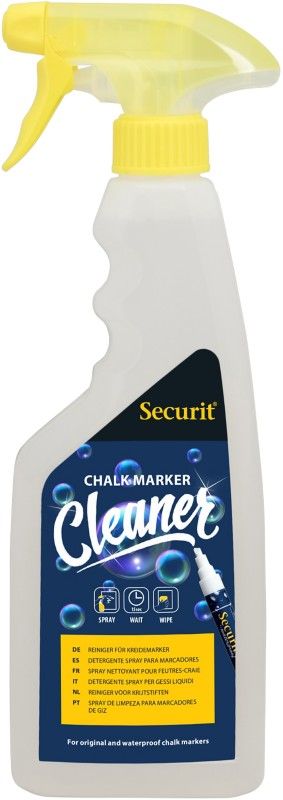 Securit Liquid Chalk Marker Cleaning Spray 500ml - SECCLEAN-KL - Image 1