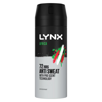 Lynx Dry Africa Anti-Perspirant Deodorant Body Spray 150ml
