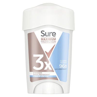 Sure Women Maximum 96-H Protection Deodorant Cream Clean Scent - 45ml - Buy 12 / 40cm / 12 - Thumbnail 2