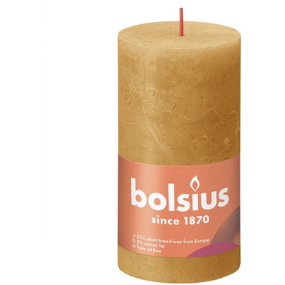 Honeycomb Bolsius Rustic Shine Pillar Candle (130 x 68mm) - Honeycomb - Thumbnail 2