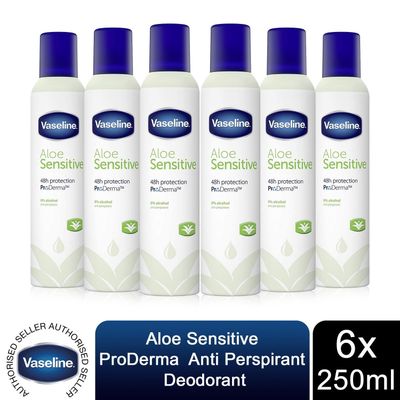 Vaseline Aloe Sensitive Aerosol Anti-Perspirant Deodorant 250ml - Thumbnail 2
