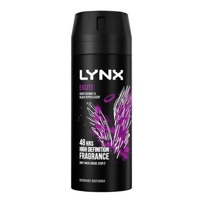 Lynx Excite Body Spray Deodorant 48Hrs High Definition Fragrance 150ml, 30 Pack - 5cm - Thumbnail 2
