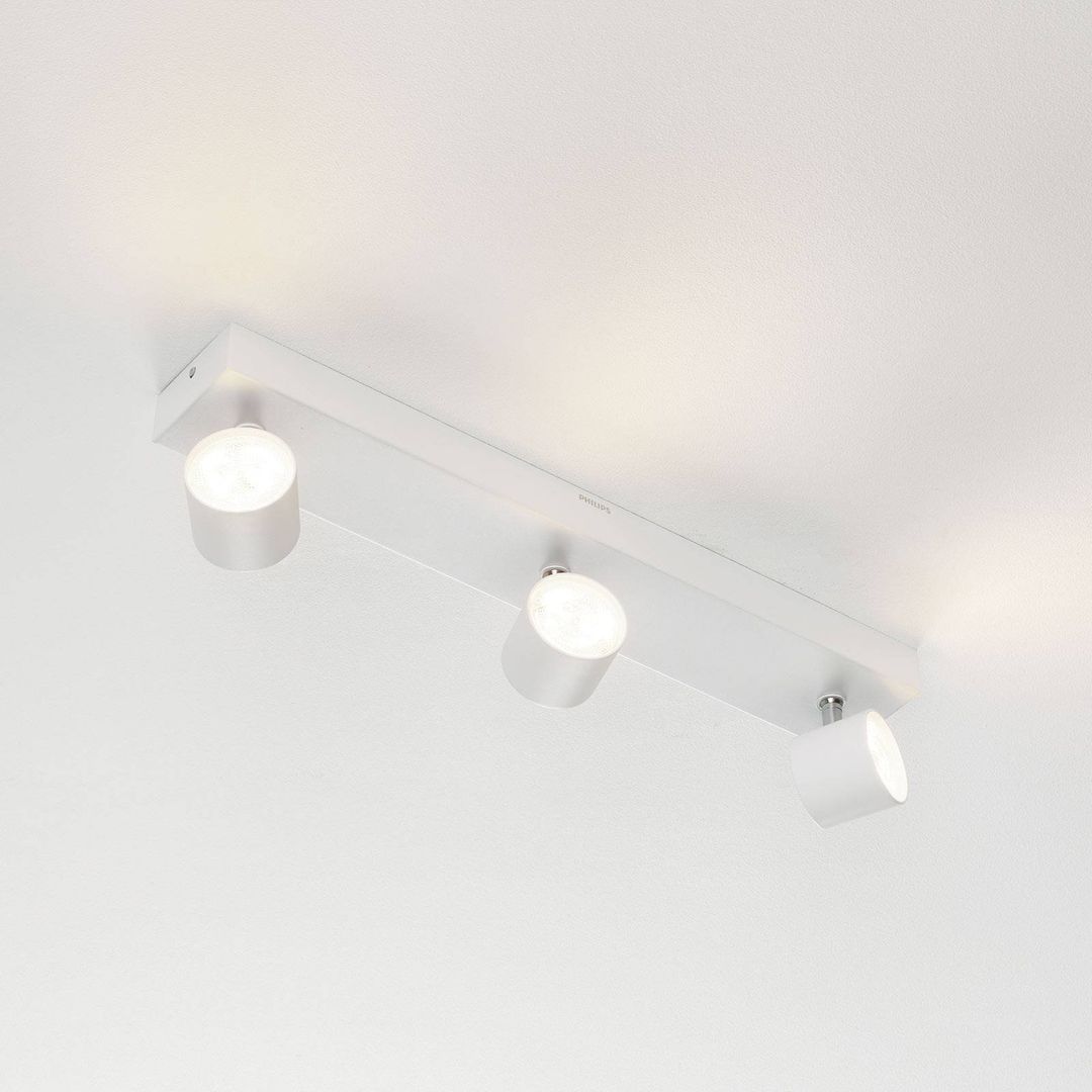 Philips Three-bulb LED spotlight Star, WarmGlow, white - Image 1