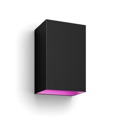 Philips Hue Resonate LED outdoor wall light, RGBW, black