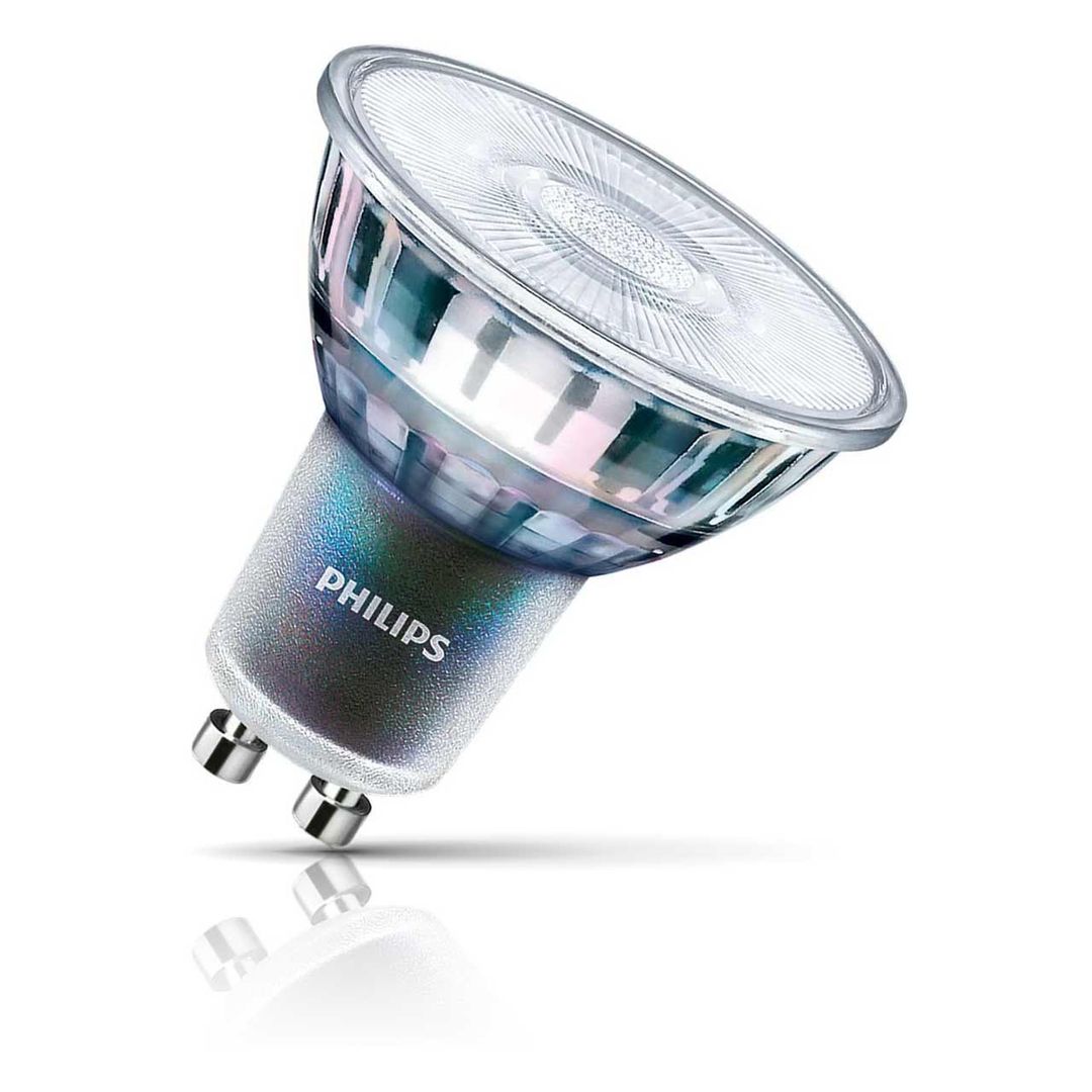 Philips Master ExpertColor GU10 LED Spotlight 3.9W (35W Eqv) 4000K Cool White Dimmable - Image 1