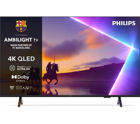 65" PHILIPS Ambilight 65PUS8500/12 Smart 4K Ultra HD HDR QLED TV, Black