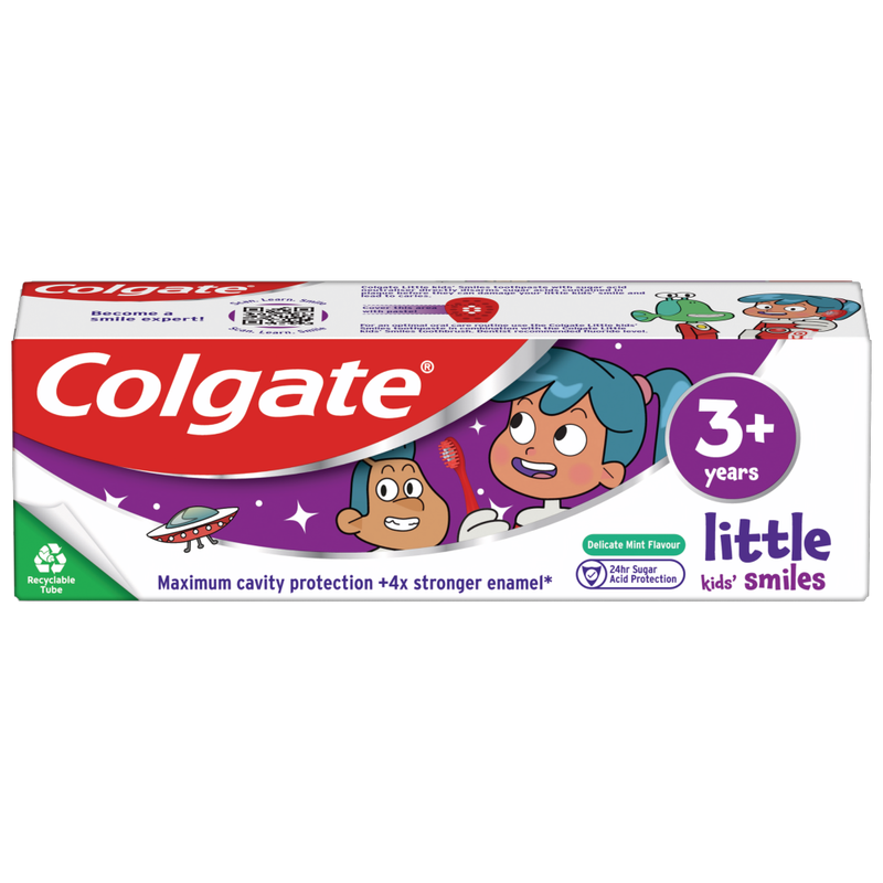 Colgate Little Kids' Smiles 3+ years Delicate Mint Toothpaste 50ml - Image 1