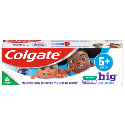 Colgate Big Kids' Smiles 6+ Years Mint Toothpaste 50ml
