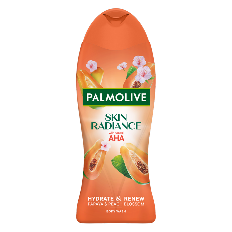 Palmolive Skin Radiance Papaya & Peach Blossom Shower Gel Body Wash 450ml - Image 1