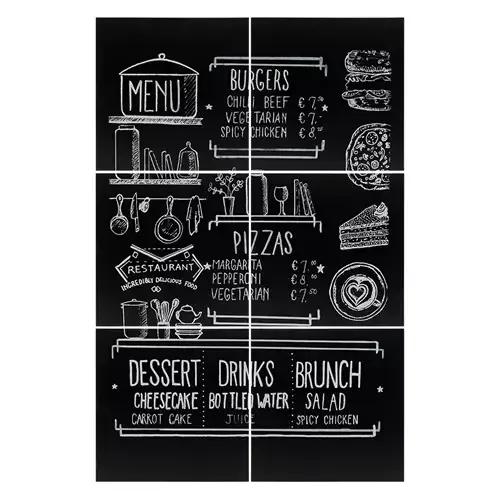 Securit FB-XXL chalk board Black Melamine Velcro - Image 1