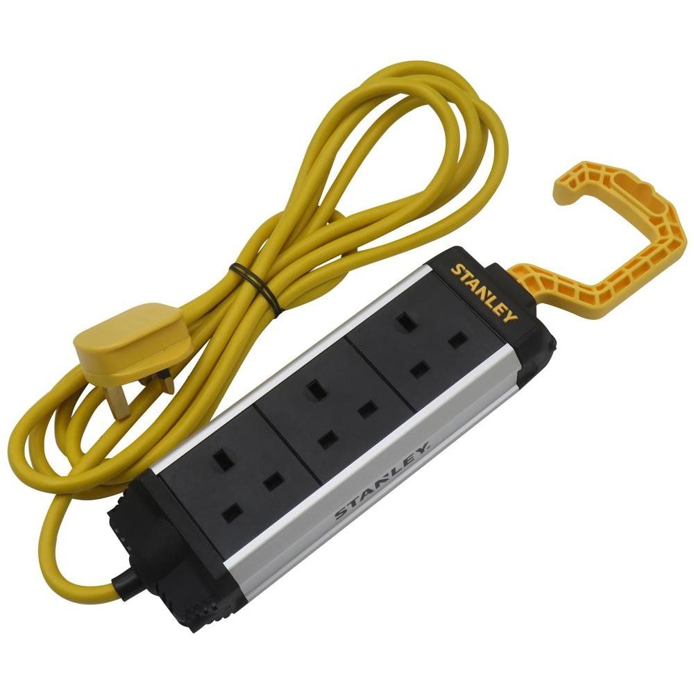 Stanley 3-Gang Powerboard with Foldable Hook - Image 1