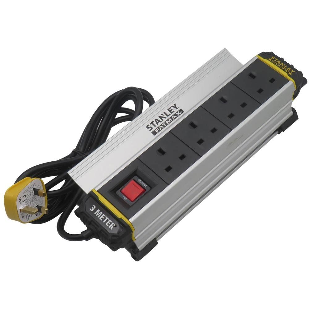 Stanley 4-Gang IP20 Powerboard with Clamp - Image 1