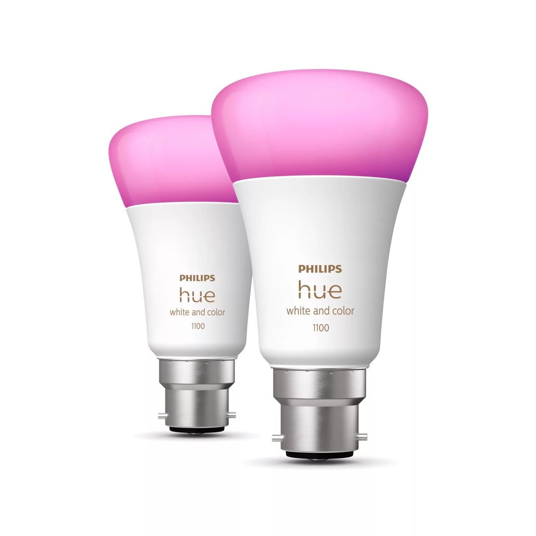 Philips Hue White and colour ambience A60 – B22 smart bulb – 1100 (2-pack) - Image 1