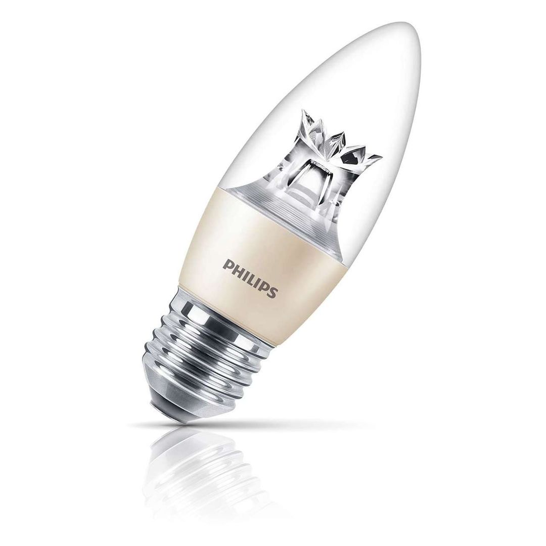 Philips Master LED DimTone Candle 5.5W E27 Dimmable Warm White Clear - Image 1