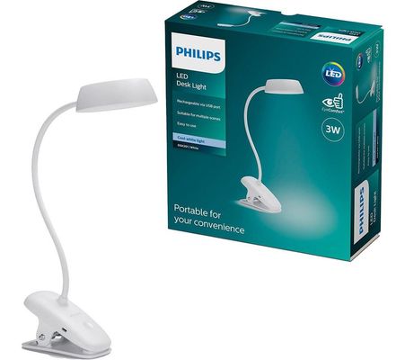 PHILIPS Donutclip DSK201 LED Desk Lamp - White - Thumbnail 2