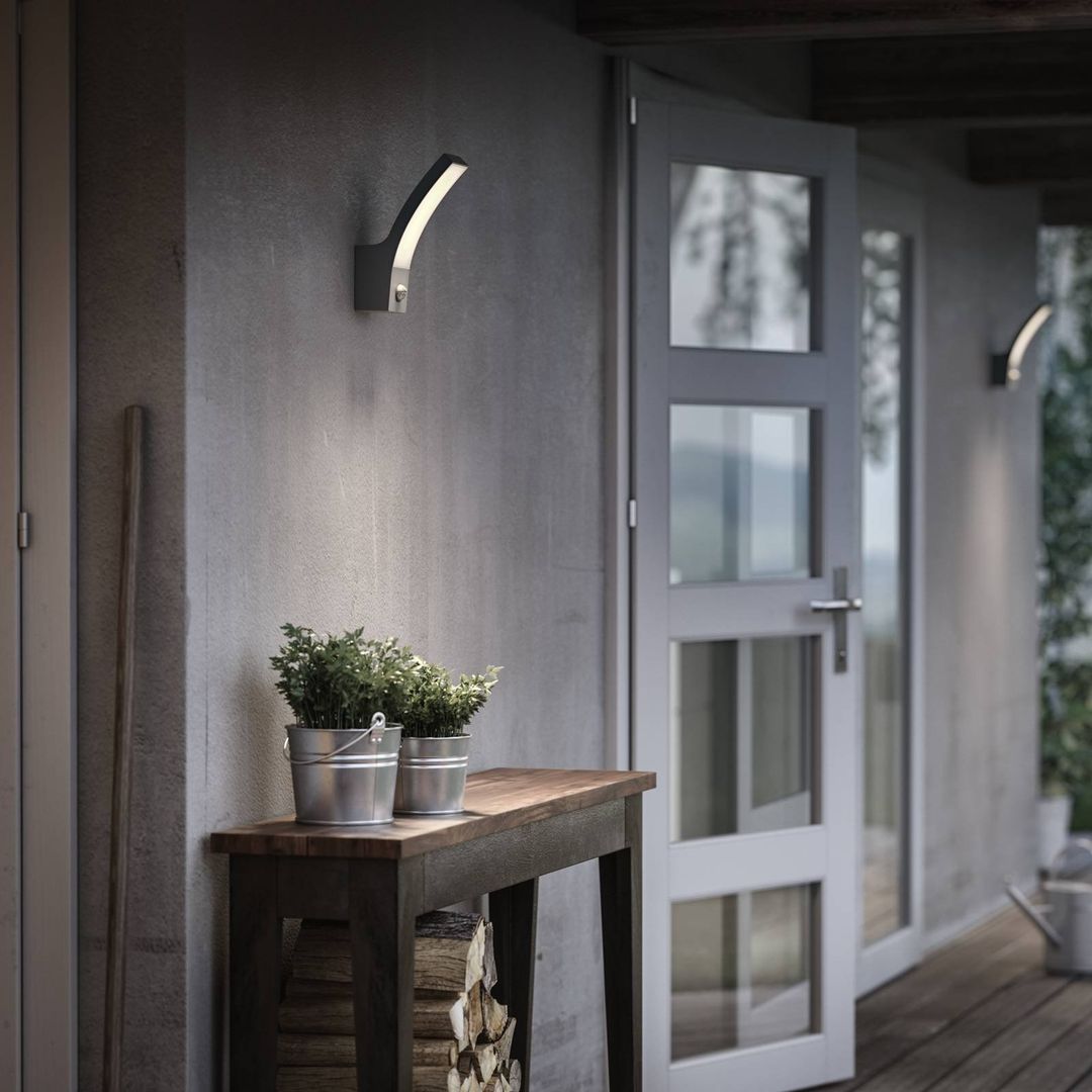 Philips Splay LED light anthracite sensor 4,000 K - Image 1
