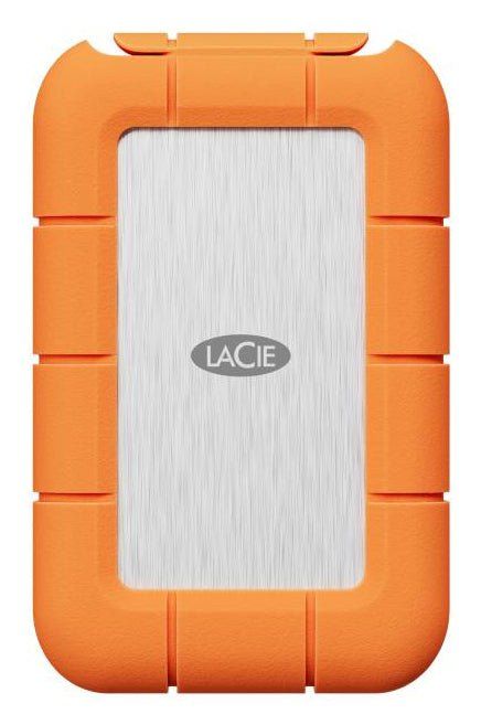 LaCie STND4000400 external solid state drive Thunderbolt technology 4 TB USB Type-C USB4 Gen 3x2 Orange, Stainless steel - Image 1