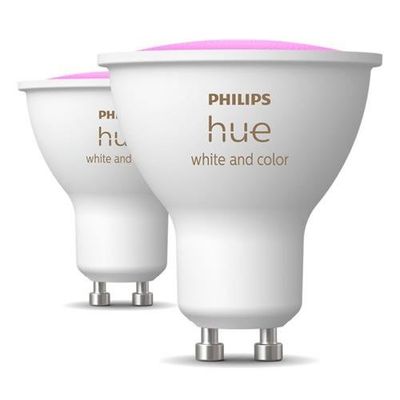 Philips Hue White+Color Ambiance LED GU10 4.2 W, pack of 2