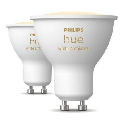 Philips Hue White Ambiance reflector LED bulb GU10 4.2 W, set of 2