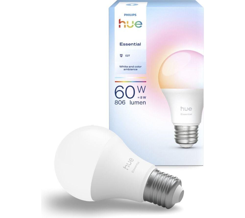 PHILIPS HUE Essential Colour Smart LED Bulb - E27 - Image 1