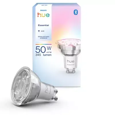 PHILIPS HUE Essential Colour Smart LED Bulb - GU10 - Thumbnail 2