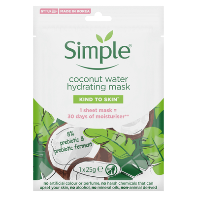 Simple Coconut Water Hydrating Mask - White - Thumbnail 2