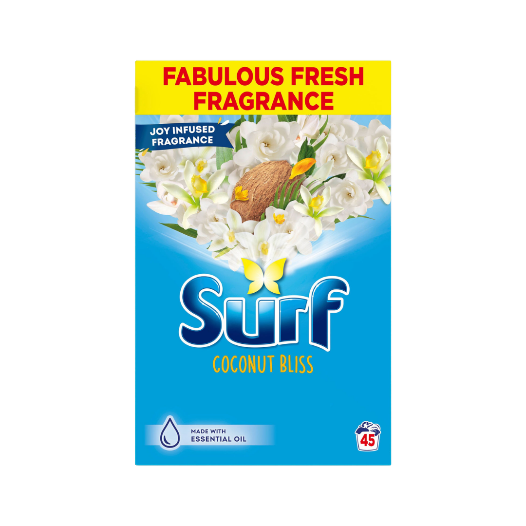 Surf Concentrated Coconut Bliss Laundry Powder 2.25kg 45W - Image 1