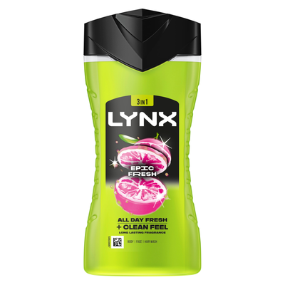 Lynx Fresh Boost Shower Gel - Green