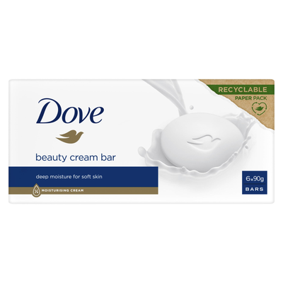 Dove Original Bath Soap 90gsm (Pack of 6) C006181