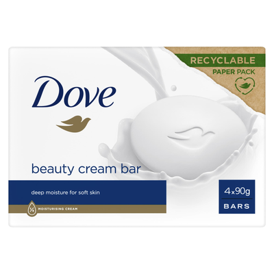 Dove Original Beauty Cream Bar Deep Moisture for Soft and Smooth Skin 4x90g, 2pk - Buy 2 - Thumbnail 2