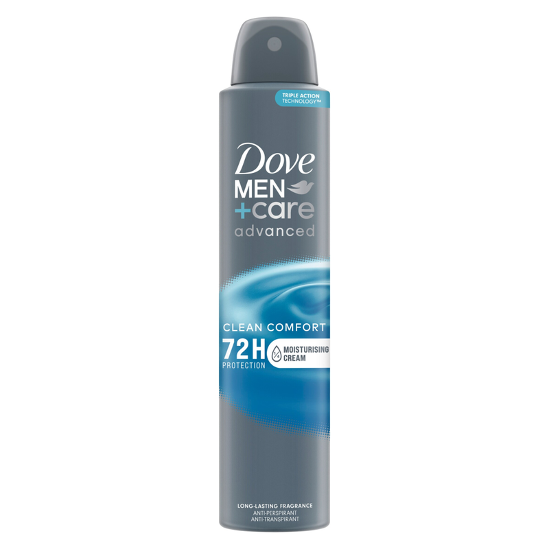Dove Anti-Perspirant MenCare Advanced Clean Comfort 72H Protection Deo, 200ml - White / 1 - Image 1