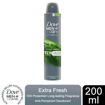 Dove Anti-Perspirant MenCare Advanced Extra Fresh 72H Protection Deo, 200ml - 1 - Thumbnail 2