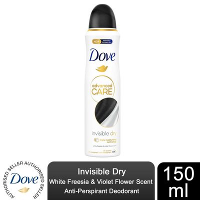 Dove Anti-Perspirant Advanced Care Invisible Dry 72H Deodorant for Women, 150ml - 1 - Thumbnail 2