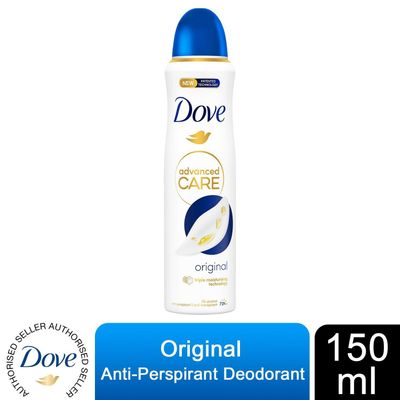 Dove Anti-Perspirant Advanced Care Original 72H Deodorant for Women, 150ml - 1 - Thumbnail 2