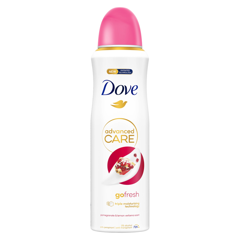 Dove Advanced Care Antiperspirant Deodorant Pomegranate and Lemon Verbena, 200ml - 1 - Image 1