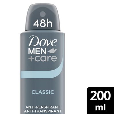 Dove Men +Care Classic Anti-Perspirant 200ml - Grey